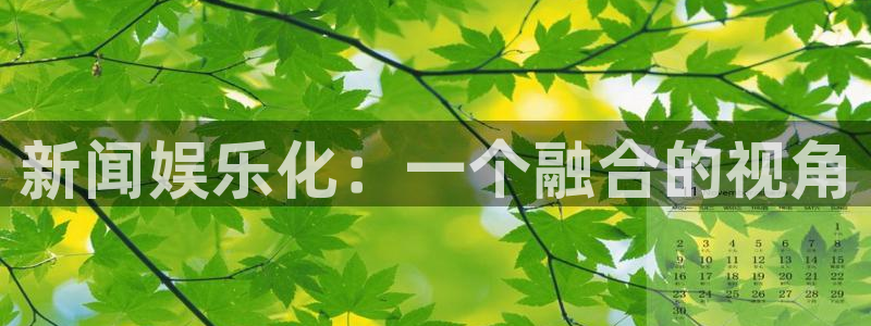 天辰娱乐是真的吗：新闻娱乐化：一个融合的视角